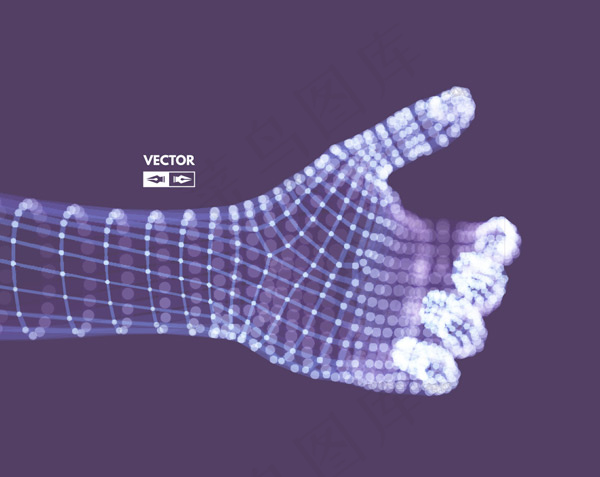 粒子3D手臂手势