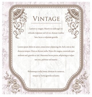 典雅的欧式花纹