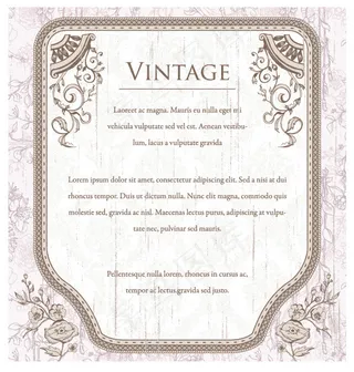 典雅的欧式花纹