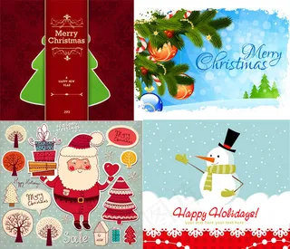圣诞节主题矢量