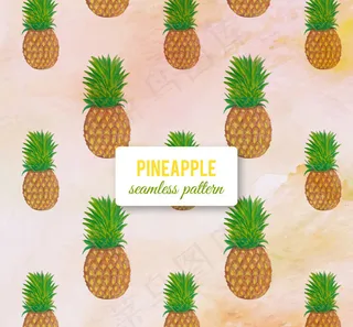 菠萝无缝背景