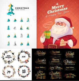 圣诞老人与圣诞树