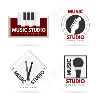 音乐工作室标志 音乐工作室标志