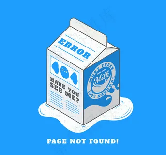 盒装牛奶404错误页