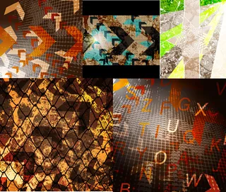 网格箭头背景,背景元素