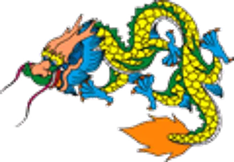 矢量彩色龙纹_29