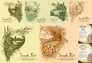 钢笔画风格插图