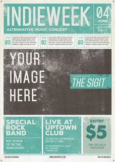 旧报纸风格海报