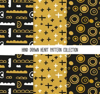 圆环加号无缝背景