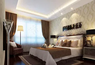 欧式家居卧室模型