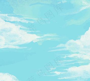 彩绘蓝天白云