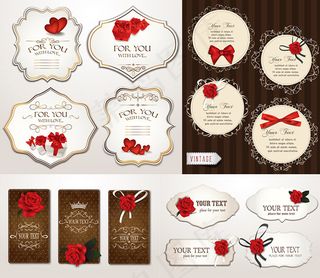 欧式礼品标签,免抠元素