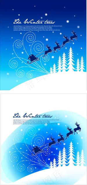 风雪圣诞节夜晚