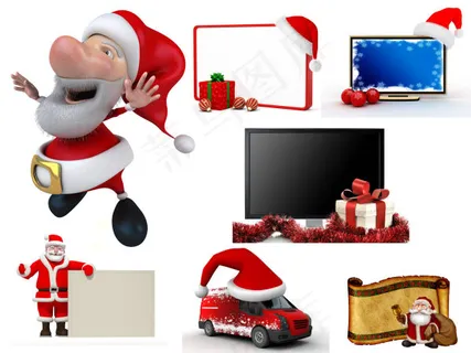 可爱3D圣诞节 可爱3D圣诞节