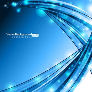 蓝色立体光效背景