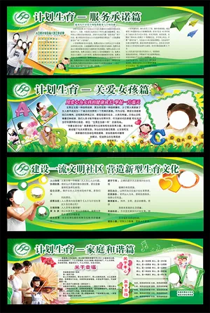 计划生育文化展板