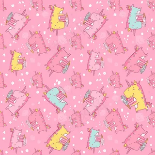 独角兽无缝背景