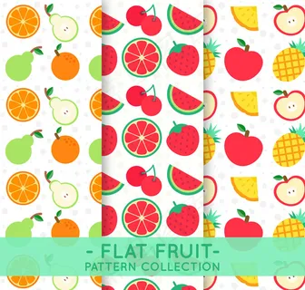 彩色水果无缝背景