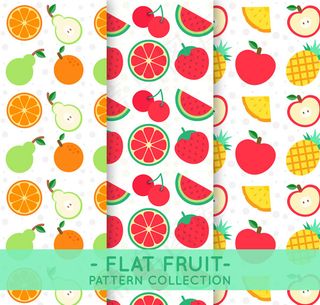 彩色水果无缝背景