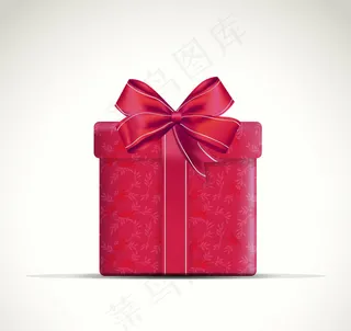红色蝴蝶结礼盒