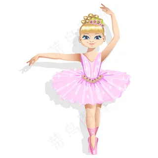裙装芭蕾舞女孩