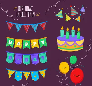 生日派对装饰物