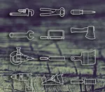 工具线框图(512X512(DPI:72))psd模版下载