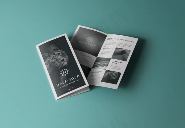 折页样机(2300X1600(DPI:72))psd模版下载