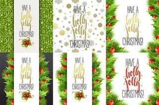 圣诞节艺术字贺卡