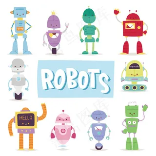 卡通玩具机器人