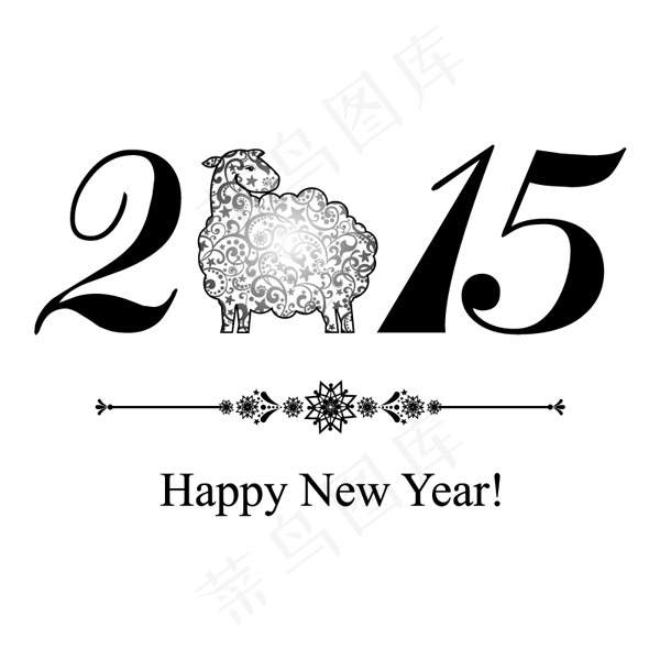 2015简洁绵羊ai矢量模版下载