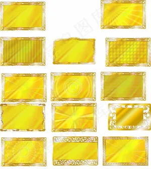 欧式金色边框