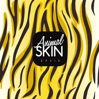 黄色老虎皮毛纹理