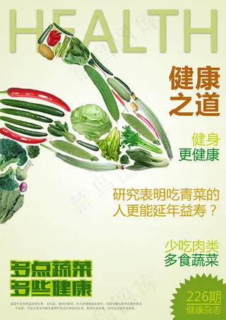 蔬菜健康杂志封面