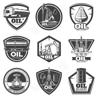 工业油图标,免抠元素