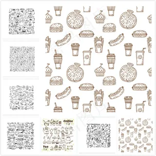 手绘食物图案