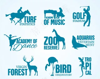 运动与自然标志