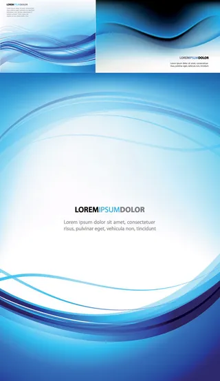 蓝色线条背景,背景元素