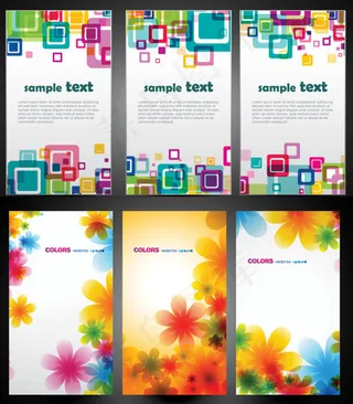 绚丽的幻彩背景,背景元素