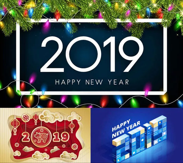 2019数字矢量eps,ai矢量模版下载
