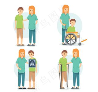 女医生和患者场景