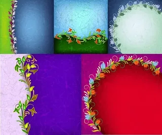 枝叶装饰石纹背景