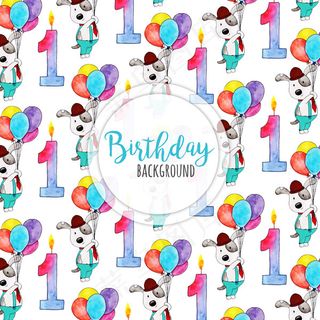 生日蜡烛和狗背景