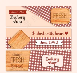 面包店砧板banner