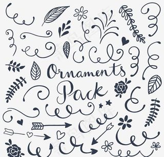 叶子与花朵花纹