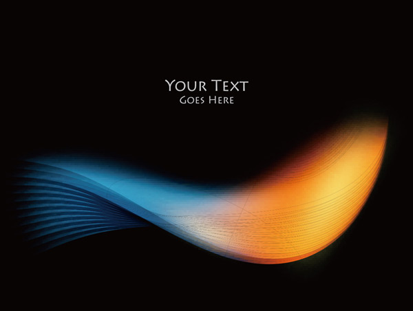 黄蓝渐变动感背景