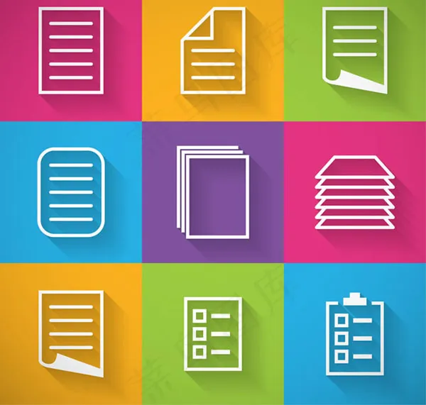 文本图标矢量,免抠元素ai矢量模版下载