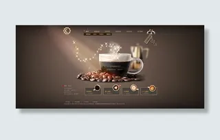 咖啡馆网站页面
