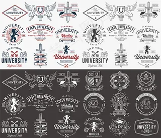 大学徽标图标,免抠元素