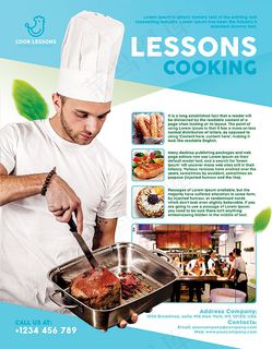 烹饪课程海报